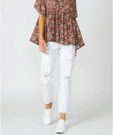Sass Suzi Jean - White Denim